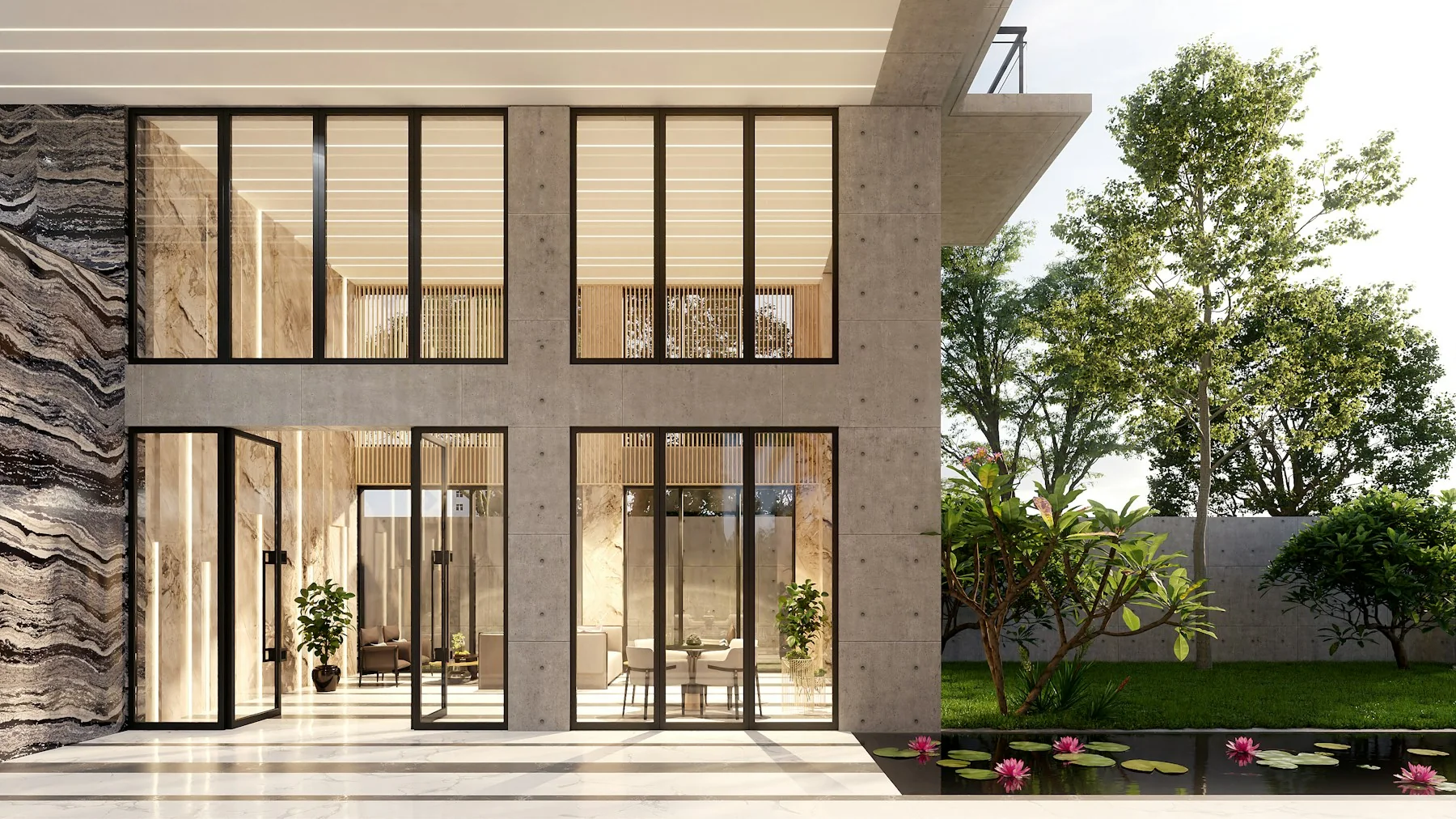 Light-filled home opening onto a peaceful garden