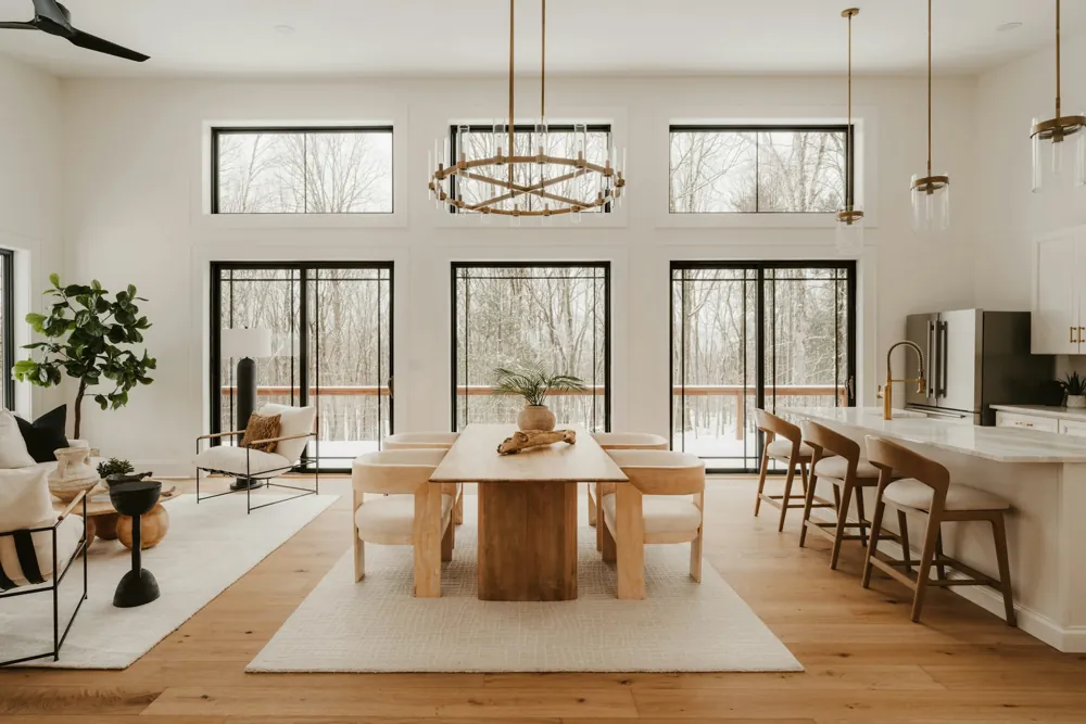 An inviting contemporary living space